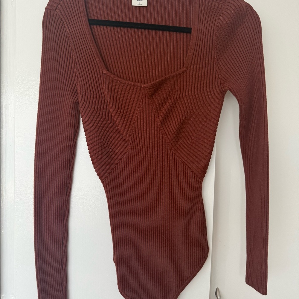 Ribbed Long Sleeve Bodysuit